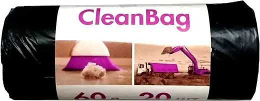 Концепция Быта CleanBag мешки для мусора (20 пакетов) 60 л черные