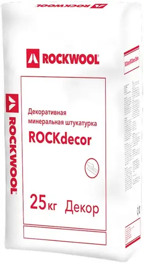 Rockwool Rockdecor Optima декоративная минеральная штукатурка (25 кг 2 мм) бороздчатая фактура (короед)