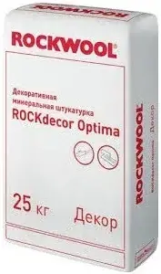 Rockwool Rockdecor Optima декоративная минеральная штукатурка (25 кг 1.5 мм) камешковая фактура (шуба)