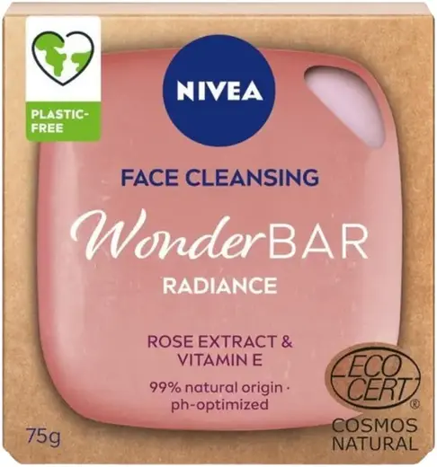 Нивея Wonder Bar Radiance Rose Extract & Vitamin E мыло для умывания (75 г)