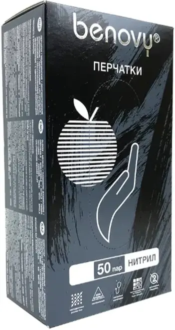Benovy одноразовые нитриловые перчатки (M)