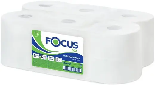 Focus Eco Jumbo бумага туалетная (12 рулонов в упаковке 450 м)