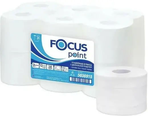 Focus Point бумага туалетная с центральной подачей (12 рулонов в упаковке)