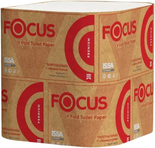 Focus Premium бумага туалетная V-сложения (250 листов в пачке)