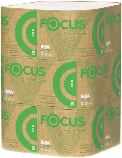 Focus Eco полотенца бумажные листовые V-сложения (250 листов в пачке) 230 * 230 мм