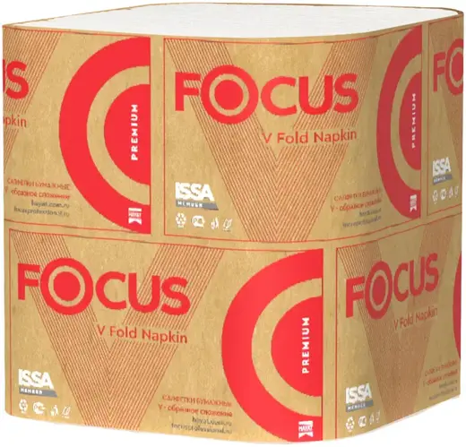 Focus Premium N4 салфетки бумажные для диспенсеров (15 пачек * 200 салфеток в пачке)