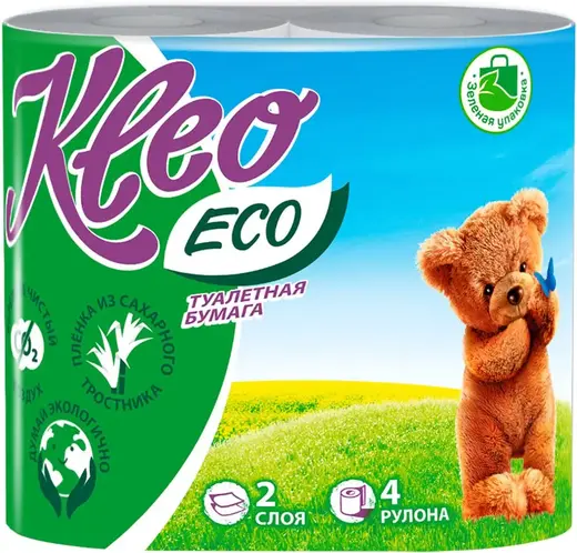 Мягкий Знак Kleo Eco бумага туалетная (4 рулона в упаковке)