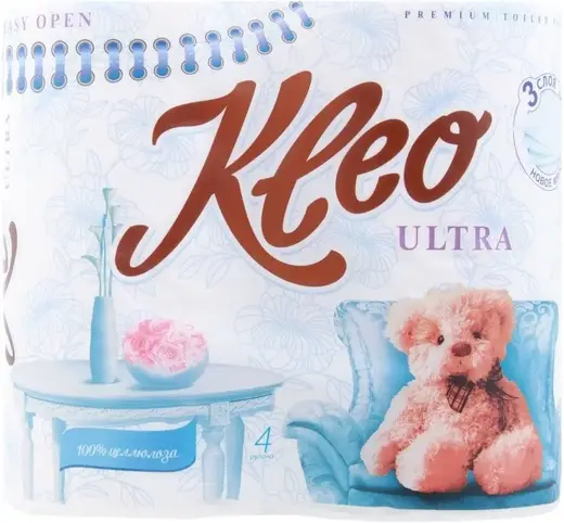 Мягкий Знак Kleo Ultra бумага туалетная (4 рулона в упаковке)