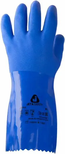 Jeta Safety JP711 перчатки трикотажные с ПВХ (9/L)
