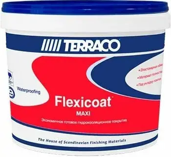 Terraco Flexicoat Maxi покрытие готовое экономичное гидроизоляционное (1.4 кг)