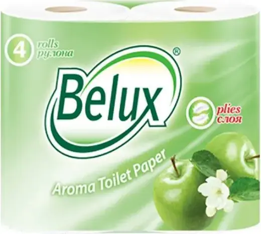 Belux Aroma Яблоко бумага туалетная (4 рулона в упаковке)