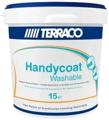 Terraco Handycoat Washable шпатлевка тонкослойная для финишного выравнивания (15 кг)