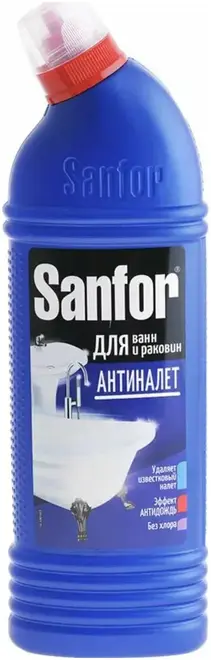 Санфор Антиналет средство чистящее для ванн и раковин (750 г)