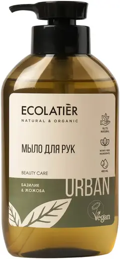 Ecolatier Natural & Organic Urban Базилик&Жожоба мыло жидкое для рук (400 мл)