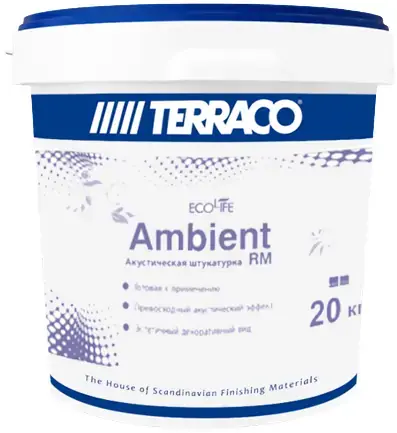 Terraco Ambient FC RM штукатурка акустическая (20 кг 0.5 мм)