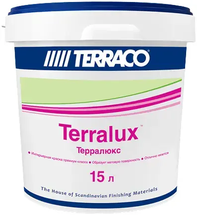 Terraco Terralux краска акриловая для фасадных работ (15 л) база Pastel