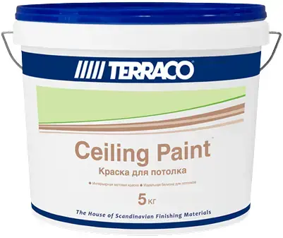 Terraco Ceiling Paint краска для потолка (5 кг) белая