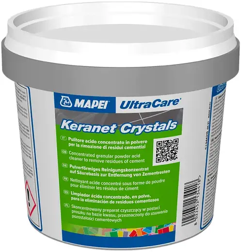 Mapei Ultracare Keranet Crystals очиститель порошковый для удаления остатков цемента (5 кг)