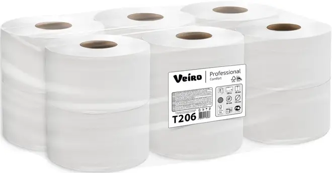 Veiro Professional Comfort T206 бумага туалетная (12 рулонов в упаковке)