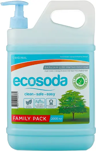 Mama Ultimate Eco Soda Original бальзам для мытья посуды и детских принадлежностей (2 л)