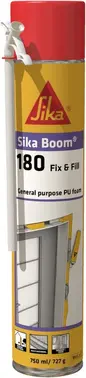 Sika Boom 180 Fix & Fill C852 универсальная однокомпонентная полиуретановая пена с трубкой (750 мл)