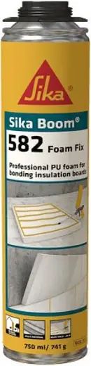 Sika Boom-582 Foam Fix полиуретановая клей-пена для изоляционных плит (750 мл)