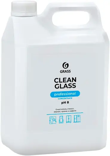 Grass Professional Clean Glass очиститель стекол, зеркал, хрома и кафеля (5 кг) готовое средство