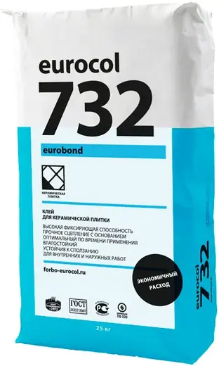 Forbo Eurocol 732 Eurobond клей для керамической плитки (25 кг)
