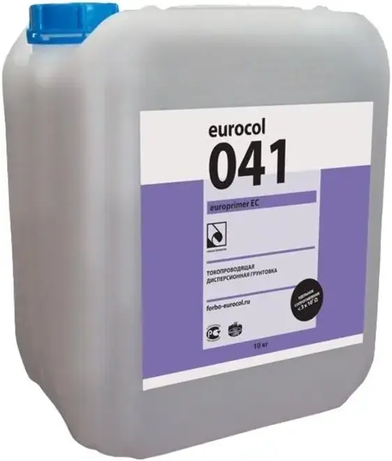 Forbo Eurocol 041 Europrimer EС грунтовка токопроводящая дисперсионная (10 кг) черная