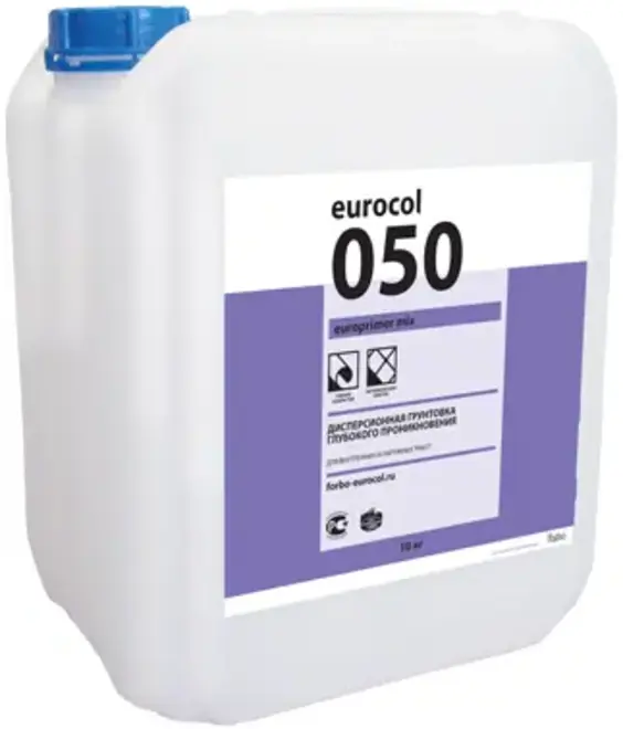 Forbo Eurocol 050 Europrimer Mix грунтовка дисперсионная глубокого проникновения (10 кг) белая