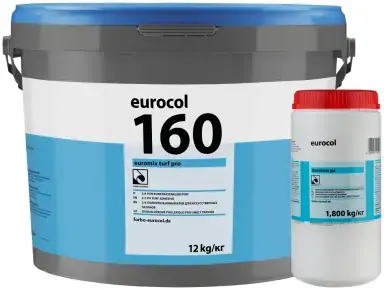 Forbo Eurocol 160 Euromix Turf Pro Сombi 2К клей полиуретановый для искусственных газонов (13.8 кг (12 кг компонент А (полиол, наполнитель, добавки) +