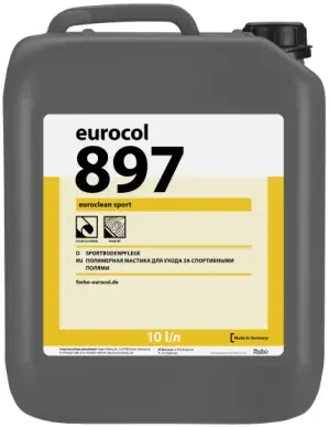 Forbo Eurocol 897 Euroclean Sport полимерная мастика для защиты спортивных напольных покрытий (10 л)