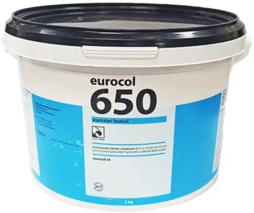 Forbo Eurocol 650 Eurostar Fastcol клей с сильной фиксацией дисперсионный контактный (3 кг)