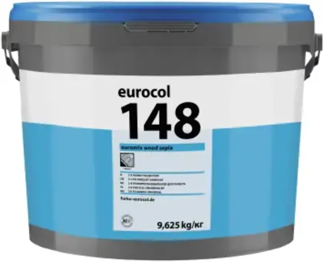 Forbo Eurocol 148 Euromix Wood 2К клей для паркета полиуретановый 2-комп (9.625 кг (компонент А (полиуретан) + компонент Б (изоцианат)