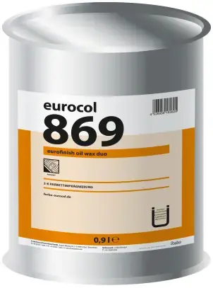 Forbo Eurocol 869 Eurofinish Oil Wax Duo 2К масло для пропитки двухкомпонентное (1 л (0.9 л компонент А (смола) + 0.1 л компонент Б (отвердитель)