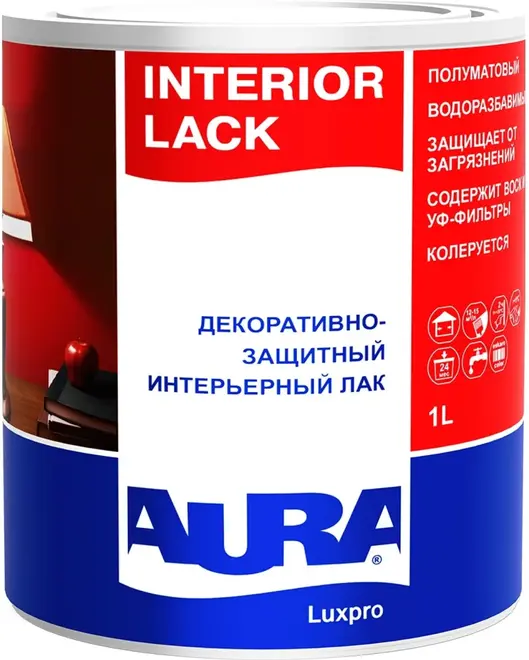 Аура Luxpro Interior Lack лак декоративно-защитный интерьерный (1 л)