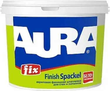 Аура Fix Finish Spackel шпатлевка для стен и потолков акриловая финишная (1.5 кг)