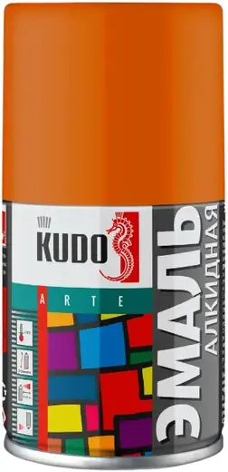 Kudo Arte эмаль алкидная (140 мл) оранжевая RAL 2004 глянцевая