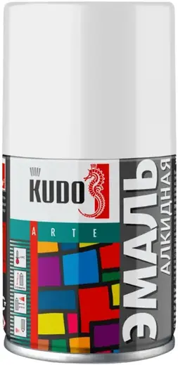 Kudo Arte эмаль алкидная (140 мл) белая RAL 9003 матовая
