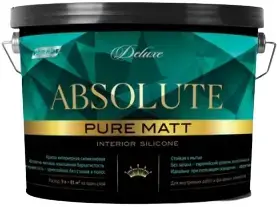 Parade Deluxe Absolute Pure Matt краска интерьерная силиконовая (9 л) белая