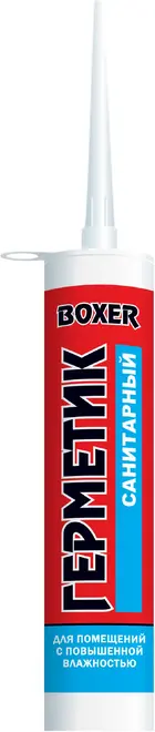 Boxer S герметик силиконовый санитарный (260 мл) бесцветный