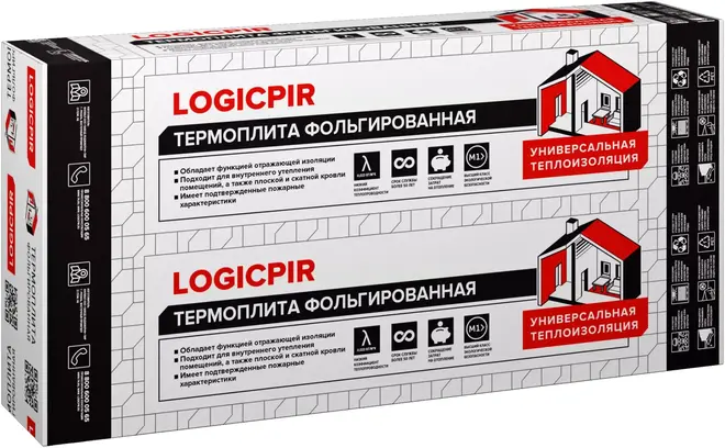 Технониколь Premium Logicpir термоплита под штукатурку (590*1.19 м/30 мм)