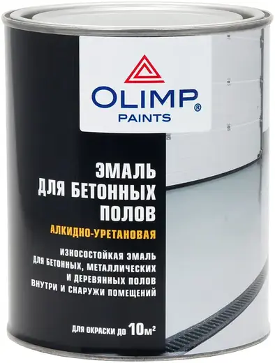 Олимп износостойкая алкидно-уретановая эмаль (900 мл) бесцветная