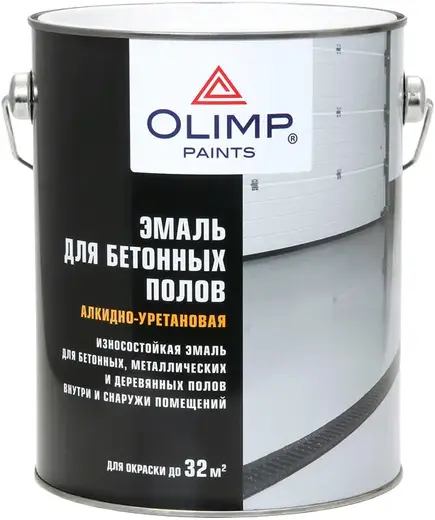 Олимп износостойкая алкидно-уретановая эмаль (2.7 л) бесцветная