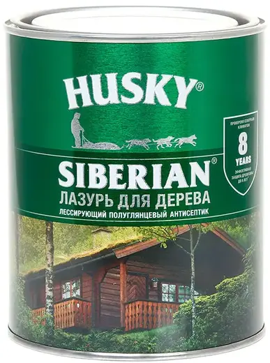 Хаски Siberian лазурь для дерева (900 мл) рябина