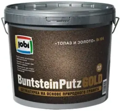 Jobi Buntsteinputz Gold декоративная штукатурка на основе натурального гранита (20 кг) белое золото