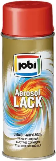 Jobi Aerozollack универсальная эмаль-аэрозоль (400 мл) красная RAL 3020 глянцевая