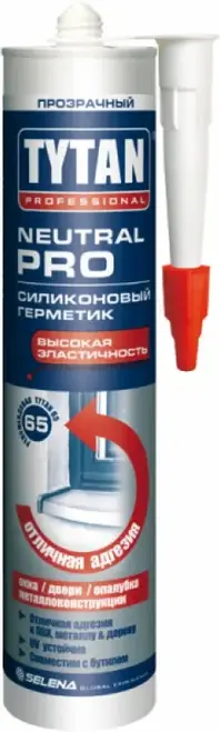 Титан Professional Neutral Pro силиконовый герметик (280 мл) бесцветный