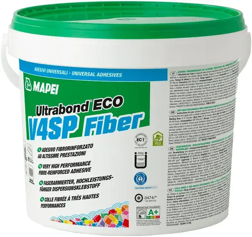 Mapei Ultrabond Eco V4 SP Fiber клей для упругих напольных покрытий (14 кг)