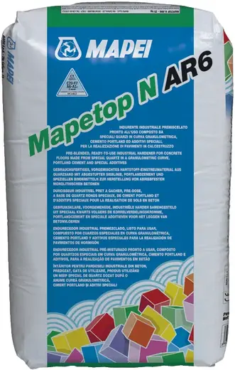 Mapei Mapetop N AR6 упрочнитель для бетонных полов (25 кг) светло-серый